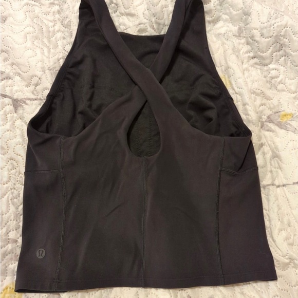 Black sz 8 EUC key to movement Lululemon tank top - Picture 2 of 4
